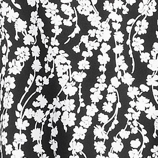 black/white vine floral