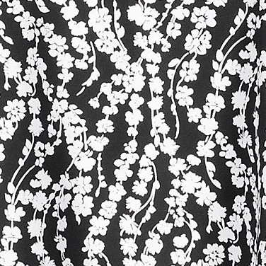 black/white vine floral