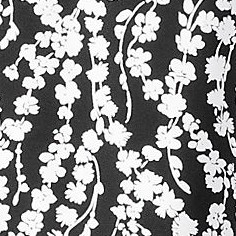 black/white vine floral