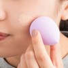 Zodaca Women's Makeup Face Foundation Sponge Puff Flawless Coverage Droplet Shape [2.37 x 1.58]" - Purple - image 2 of 3