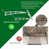 PAGED Awning for Door Window Patio Awning Thick Crystal Solid Polycarbonate Sheet with Valance for Outdoor - 3 of 4