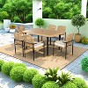 Merax 7-Piece Outdoor Dining Set with Rattan Chairs and Cushions - 2 of 4