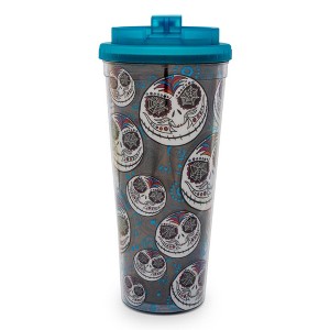 Silver Buffalo Disney The Nightmare Before Christmas Jack Sugar Skull Plastic Travel Tumbler - 1 of 4