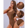 Allegra K Women's Ruffled Straps Knitted Slim Fit Full Camisole Body Shapers - 3 of 4
