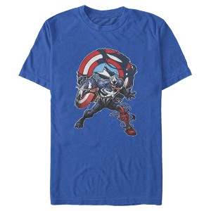 Men's Marvel Captain Venom Shield Logo T-Shirt - 1 of 4
