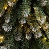 Nearly Natural 3'x4'x5' Pre-Lit Frosted Artificial Christmas Tree Set with Warm LED Lights Set of 3 - 3 of 4