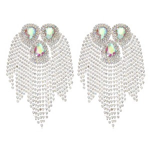 Unique Bargains Elegant Shiny DIY Applique Rhinestone Patches 2 Pcs - 1 of 4