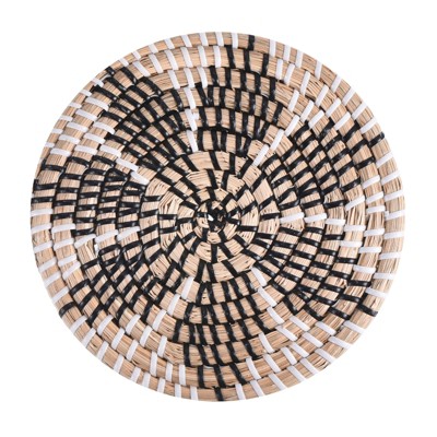 Unique Bargains Decorative Wall Art Hanging Woven Basket (7.87" - Style D) 1Pc