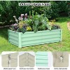 Raised Garden Bed, Metal Raised Garden Beds Outdoor, Rectangular Planter Box for Planting Plants, Vegetables and Flower - 4 of 4