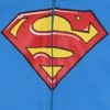 Warner Bros. Justice League Batman Superman Lightweight Breathable Baby Zip Up Costume Coverall with Cape Newborn to Infant - 2 of 4