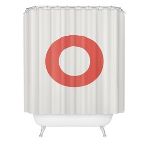 Deny Designs April Lane Art Block Monogram Shower Curtain - 1 of 3