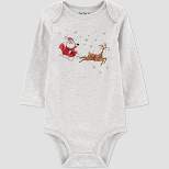 Carter's Just One You®️ Santa Sleigh Baby Bodysuit - Gray