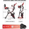 pooboo Folding Exercise Bike, Foldable Fitness Stationary Bike Machine - 2 of 4