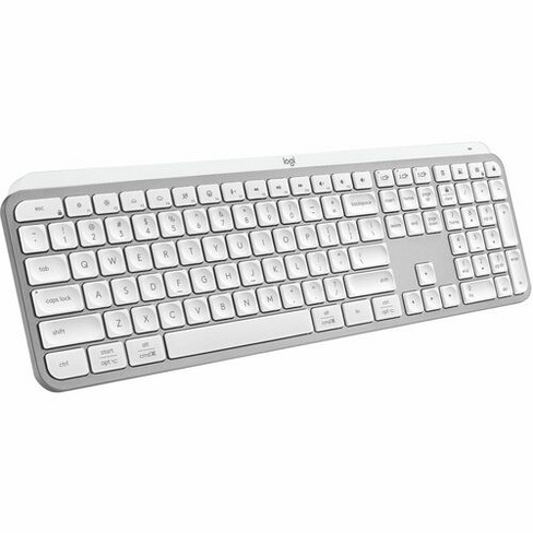 Logitech MX Keys S Wireless Keyboard, Low Profile, Fluid Precise Quiet Typing, USB C Rechargeable, Pale Gray - Programmable Keys, Backlighting - image 1 of 4