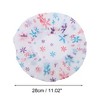Unique Bargains Women's Floral Pattern Shower Cap Purple Blue 1 Pc - 2 of 3