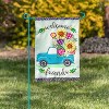 Flower Truck Linen Garden Flag - 2 of 2