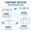 11FT Outdoor Canopy Gazebo Tent with Mosquito Netting, Portable Patio Shelter for Backyard or Garden, Includes Carrying Bag - 3 of 4