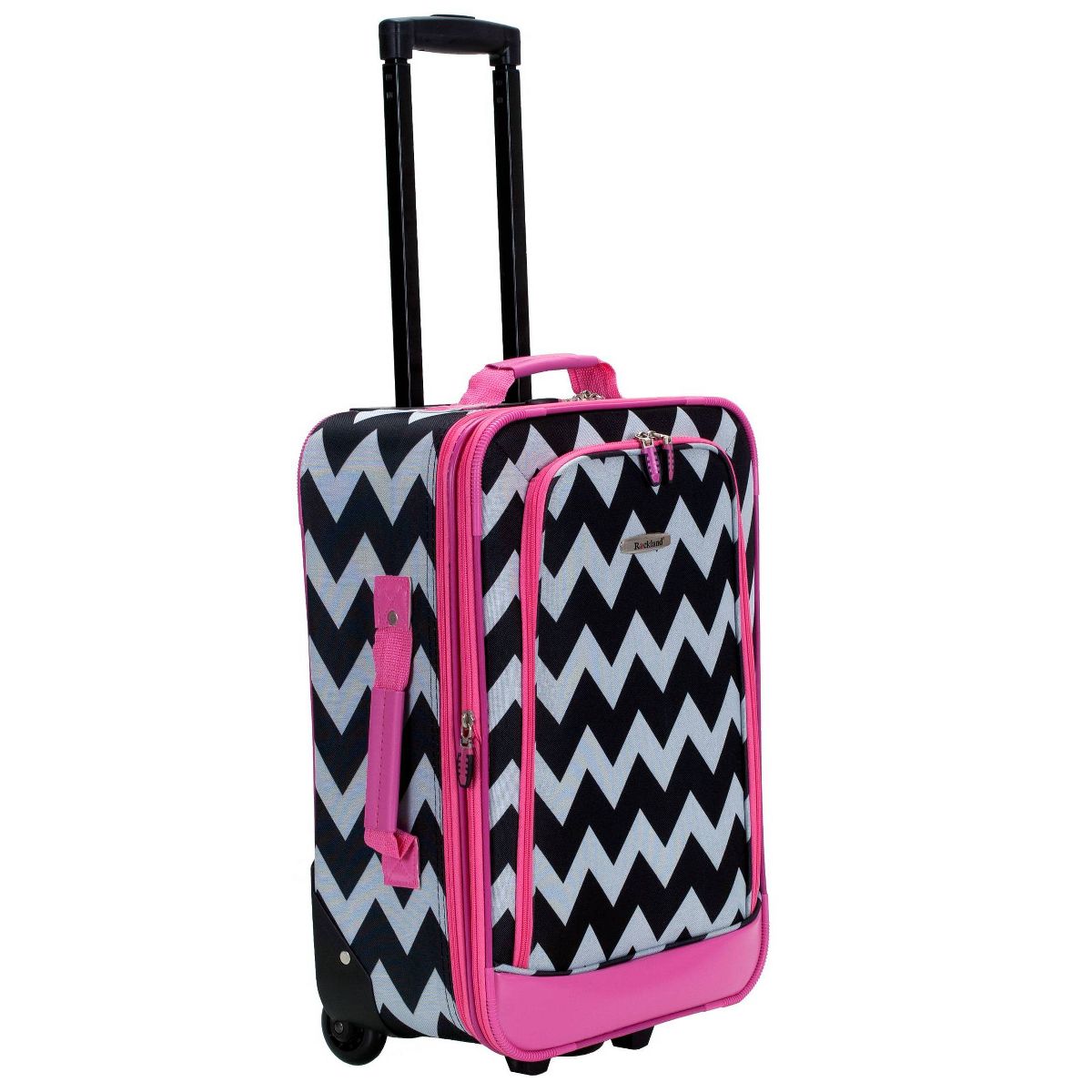 Rockland Escape 4pc Softside Checked Luggage Set - thumbnail 3
