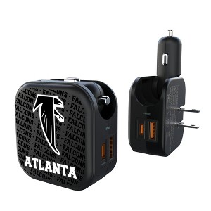 NFL NFC Historic Teams Text Backdrop 18-Watt 2 in 1 USB A/C Charger - 1 of 3
