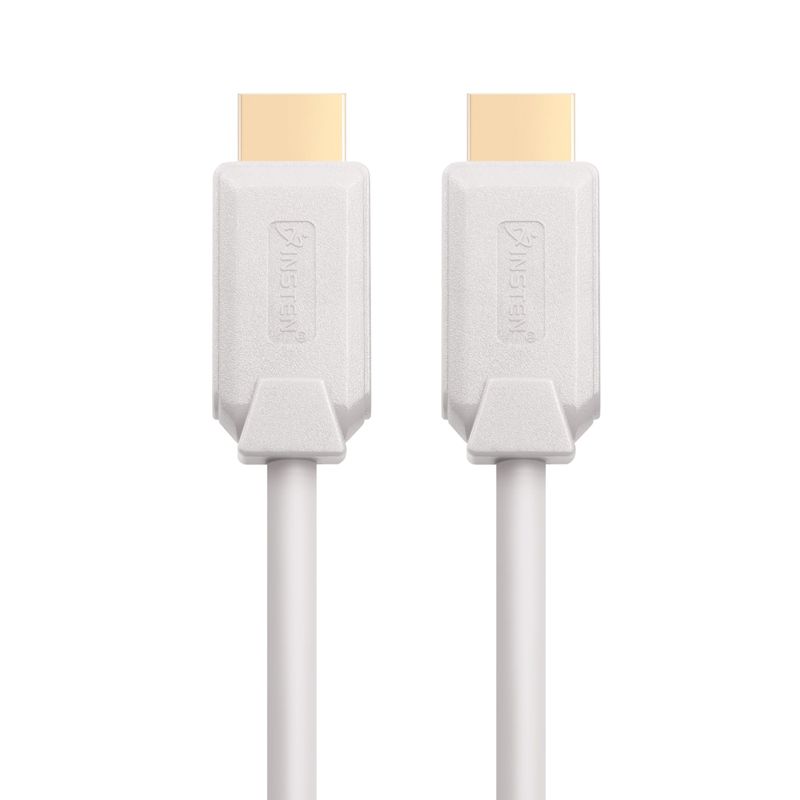 Insten - 2 Pack HDMI Male to Male Cable, 2.1 Version, 8K 60Hz, 48Gbps, PVC Cable, Gold Connectors, 10ft , White, 3 of 10