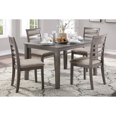 5-Piece Dining Set with Rectangular Table and 4 Side Chairs
