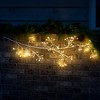 50"L Sullivans Christmas Lighted Cluster Garland White Indoor Christmas Decor - 3 of 4