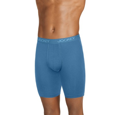 Jockey Men's Chafe Proof Pouch Ultra Soft Modal 8.5" Long Leg Boxer Brief
