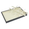 Unique Bargains Stackable Velvet Jewelry Organizer Trays with Removable Divider for Drawers Set of 2 - 4 of 4