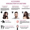 Morfone Pink 9-piece foldable hair dryer set. Portable hair styling tool for home, travel or business trips. Can be used as a gift set. - 4 of 4