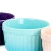 Crockpot Thornburg 6 Piece 12 Ounce Round Stoneware Ramekin Set in Pastel Assorted Colors - image 3 of 4