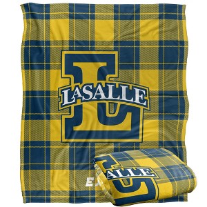 La Salle University Campus Plaid Spirit Silky Touch Super Soft Throw Blanket 50x60 - 1 of 4