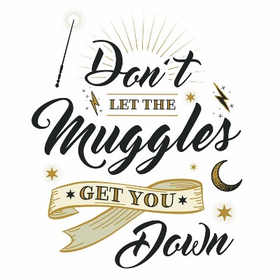 RoomMates Harry Potter Muggles Quote Peel and Sticks Wall Decals