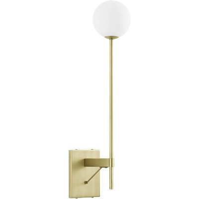 Modway Riva White Globe Wall Sconce