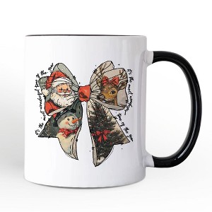 Coquette Christmas Bow Mug, It's Most Wonderful Time Of The Year Vintage Gift (Non-Custom Only)| OrnamentallyYou - 1 of 4
