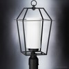 Urban Ambiance Luxury Minimalist Outdoor Post Light 21.125''H x 11''W,  Midnight Black Finish,  Chandler Collection, UHP1394 - 4 of 4