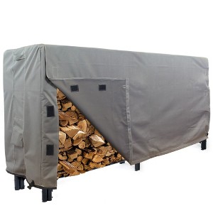 KHOMO GEAR Log Rack Cover – Heavy-Duty Waterproof Firewood Cover for Outdoor Log Storage – Durable, Weatherproof Firewood Rack Protector – Grey - 1 of 4