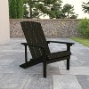 Flash Furniture Charlestown Commercial All-Weather Poly Resin Wood Adirondack Chair - 2 of 4