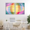 Stupell Industries Oblique Neon Flare 2pc Framed Giclee Art Set - 2 of 4