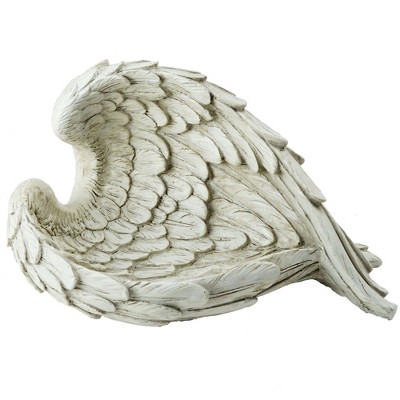 Northlight 10.75" Angel Wings Religious Outdoor Patio Garden Statue - Ivory