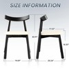 Dining Chairs Set of 4,Modern PU Leather Upholstered Chairs with Anti-Slip Pads, Comfy Dining Room Kitchen Chairs - 3 of 4