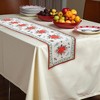 Unique Bargains Christmas Table Runner Polyester Red White Green 71x14 Inch 1 Pc - 2 of 4