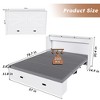 QingMoon Murphy Bed with Storage, Hideaway Full Foldable Bed, Cabinet Bed with Swivel Wheels and Charging Station, Noisy Free for Bedroom - 4 of 4
