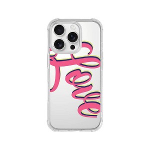 Centon iPhone 16 Pro 'Neon Love' Printed Case Tough Edge - Clear - 1 of 2