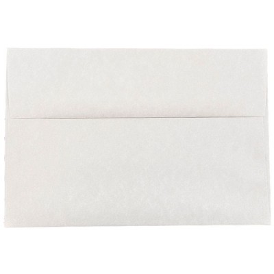 JAM Paper A8 Parchment Invitation Envelopes 5.5 x 8.125 Pewter Grey Recycled 91304I