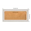 Amanti Art Trio White Wash Framed Corkboard, Natural Cork - 4 of 4
