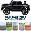 12V Kids Ride On Police Car with Remote Control, Electric Pickup Truck for Toddlers, 3 Speeds, Spring Suspension, LED Lights - 3 of 4