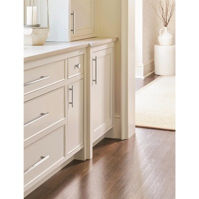 Polished Chrome Modern Cabinet Bar Pull with Mounting Hardware