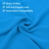 Unique Bargains  Light Elegant Romantic Chiffon Table Runner 27.5" x 118" 2 Pcs - 4 of 4