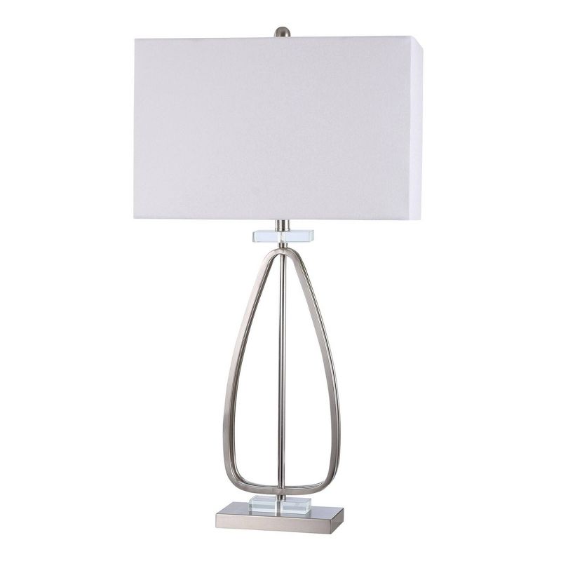 Brushed Steel with Clear Acrylic Accent Table Lamp - StyleCraft, 3 of 6