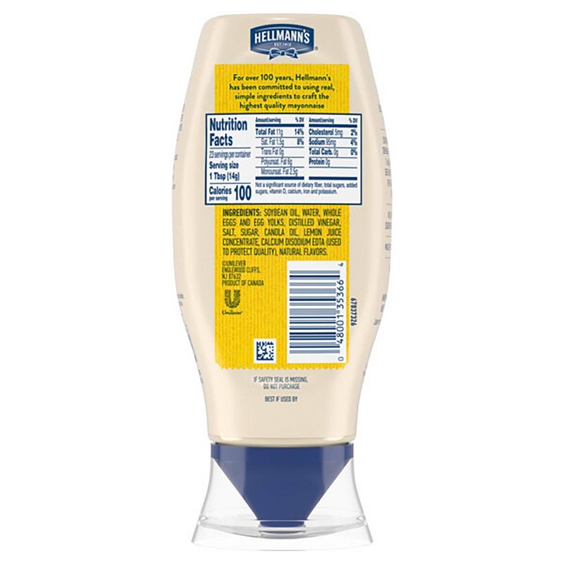 Hellmann's Real Mayonnaise Squeeze, 4 of 10